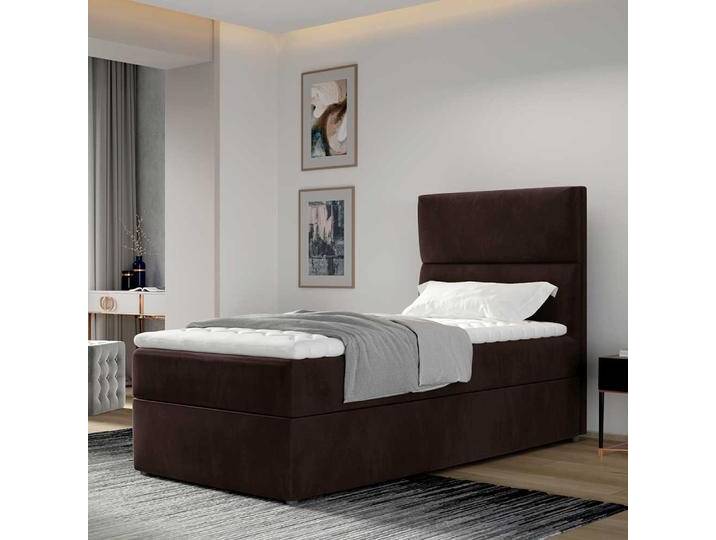 Boxbett Polsterbett in Dunkelbraun Liegefläche 90x200 cm von Pharao24.de