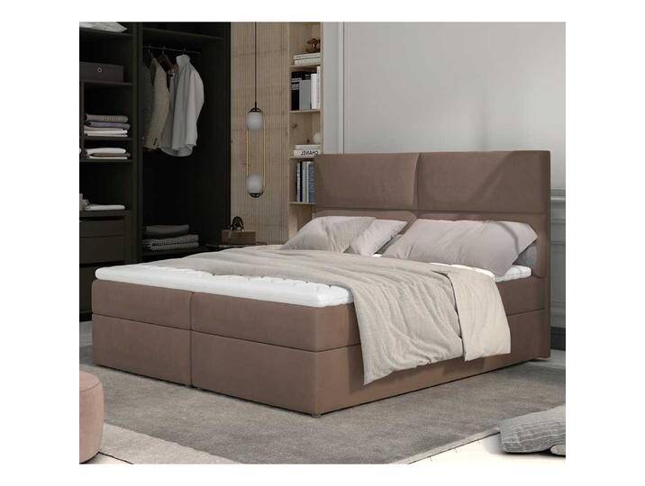Boxspringbett Stoffbett in Braun aus Samt Boxspringbett Stoffbett in Braun aus Samt von Pharao24.de