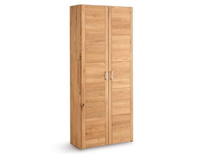 Büroschrank Wildeiche massiv mit Drehtüren 80 cm breit von Pharao24.de