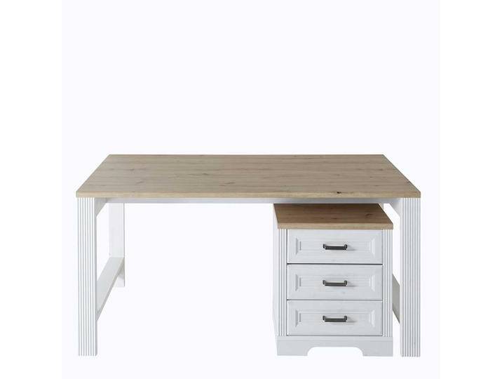 Büroschreibtisch Set mit Rollcontainer Landhausstil (zweiteilig) von Pharao24.de