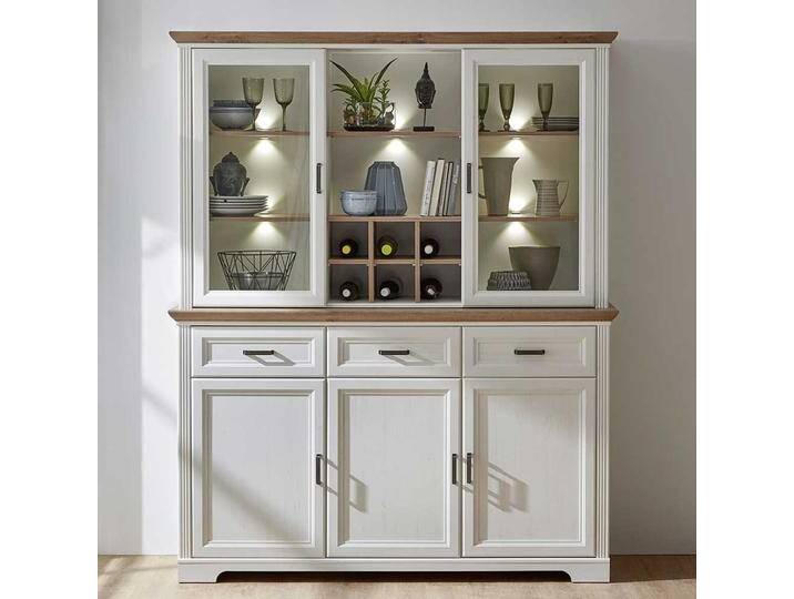 Buffetschrank mit LED Beleuchtung Landhausstil von Pharao24.de