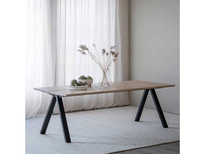 Buffettisch in Eiche White Wash optional mit Ansteckplatten von Pharao24.de