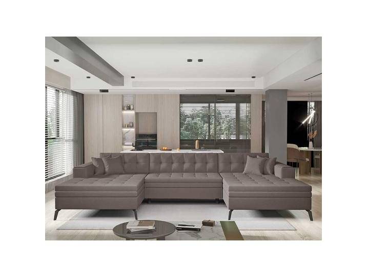 Couchlandschaft Wohnlandschaft mit Schlaffunktion und fünf Sitzplätzen von Pharao24.de