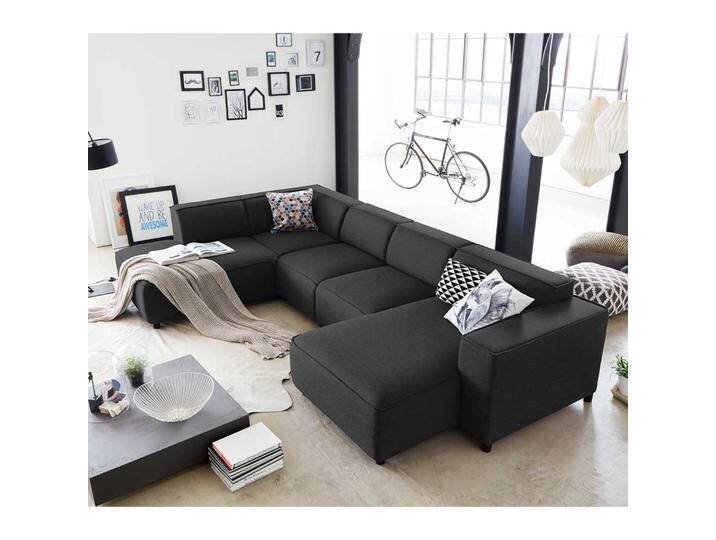 Couchlandschaft in U Form in Anthrazit 324 cm breit - 195 cm tief von Pharao24.de