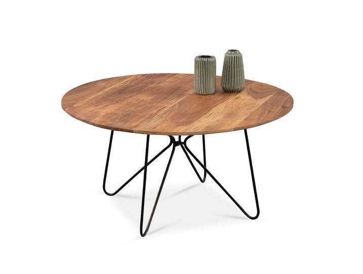 Couchtisch Massivholztisch in runder Form aus Akazie Massivholz Couchtisch Massivholztisch in runder Form aus Akazie Massivholz von Pharao24.de