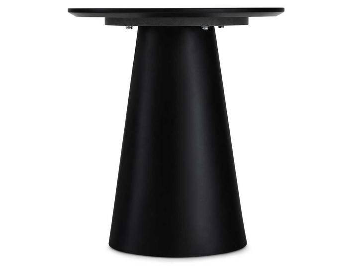 Couchtisch Sofatisch in Schwarz auf Sockelgestell von Pharao24.de