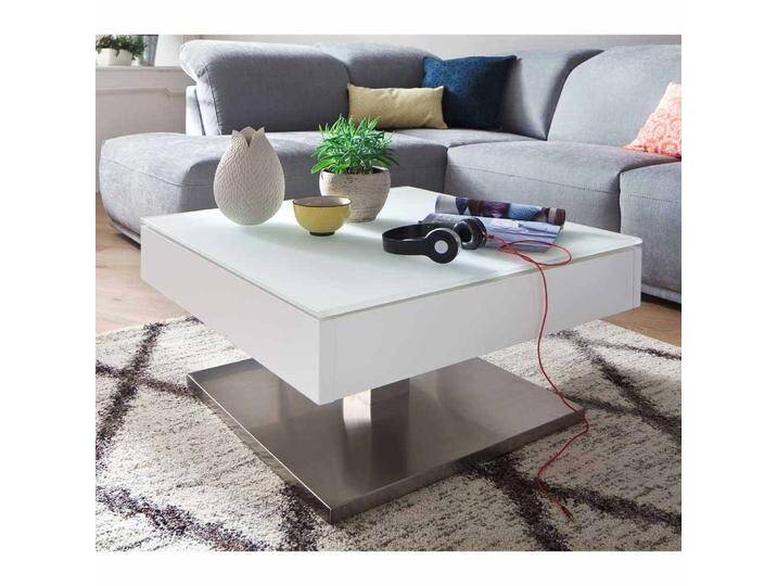 Couchtisch Sofatisch in Weiß mit Glasplatte Couchtisch Sofatisch in Weiß mit Glasplatte von Pharao24.de