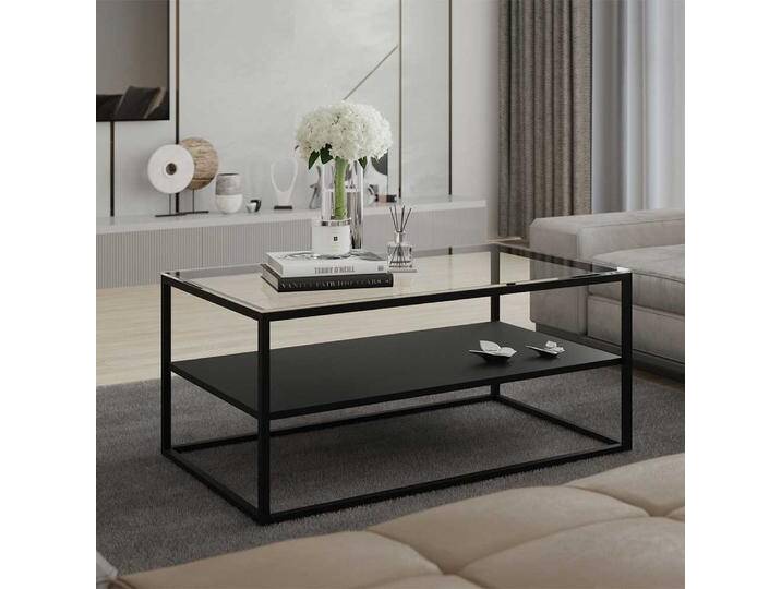 Couchtisch Sofatisch in modernem Design mit Glasplatte von Pharao24.de