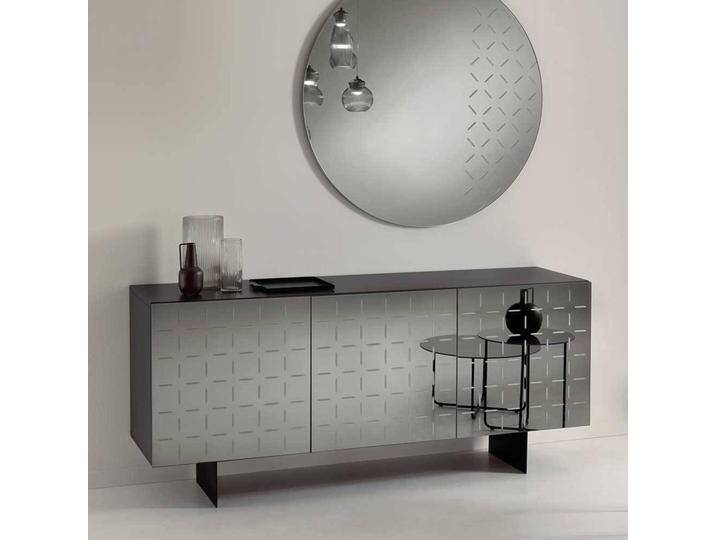 Design Esszimmersideboard in Grau und Anthrazit Spiegelglas Front Design Esszimmersideboard in Grau und Anthrazit Spiegelglas Front von Pharao24.de