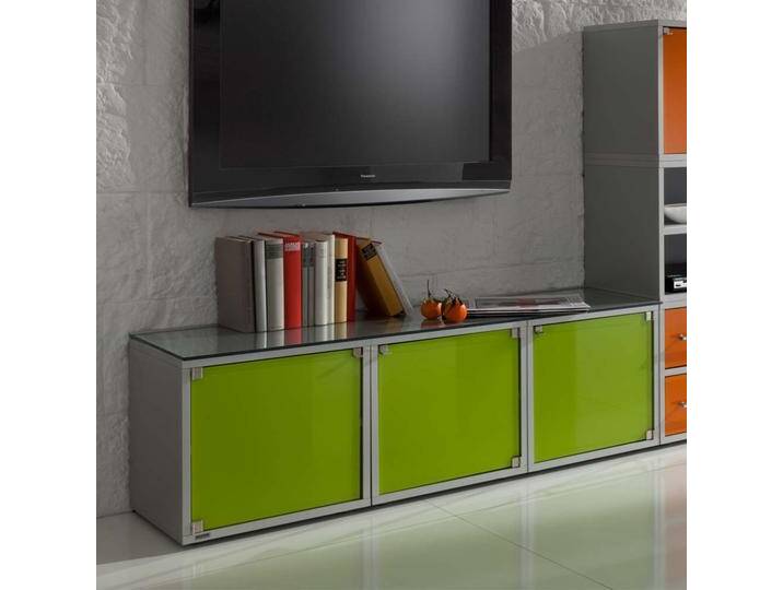 Design Lowboard in Grün Glas modern von Pharao24.de
