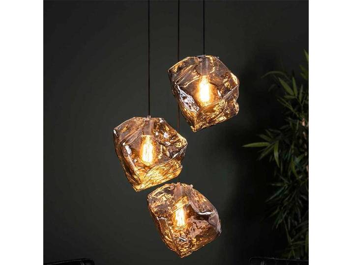 Design Pendelleuchte in Chromfarben Glas von Pharao24.de
