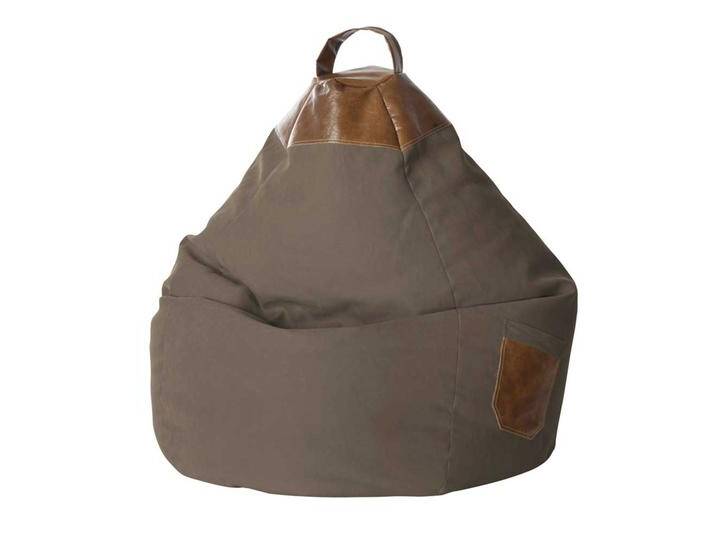 Design-Sitzsack in Grau-Braun Made in Germany von Pharao24.de