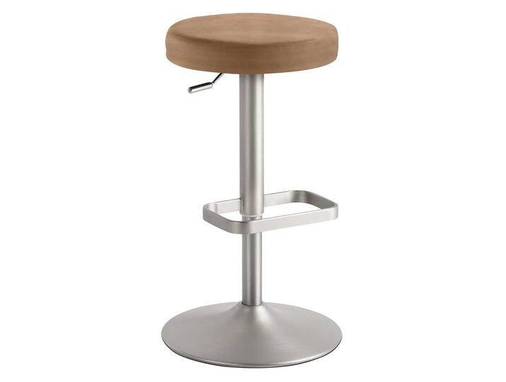 Designbarhocker in Hellbraun Chrom matt Designbarhocker in Hellbraun Chrom matt von Pharao24.de