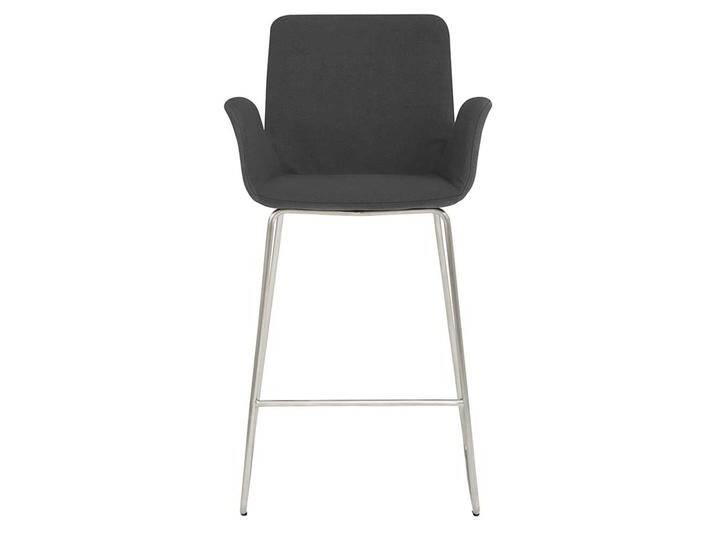 Designbarhocker mit Armlehnen Edelstahl Bügelgestell von Pharao24.de