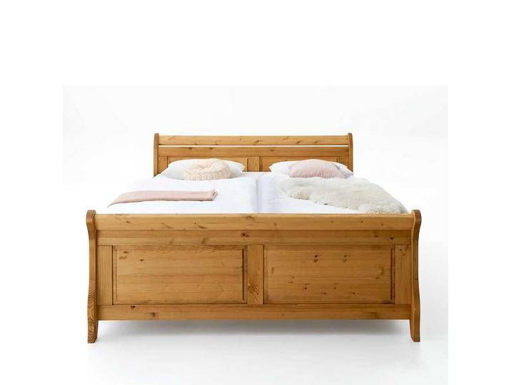 Doppelbett aus Kiefer Massivholz Landhaus Doppelbett aus Kiefer Massivholz Landhaus von Pharao24.de