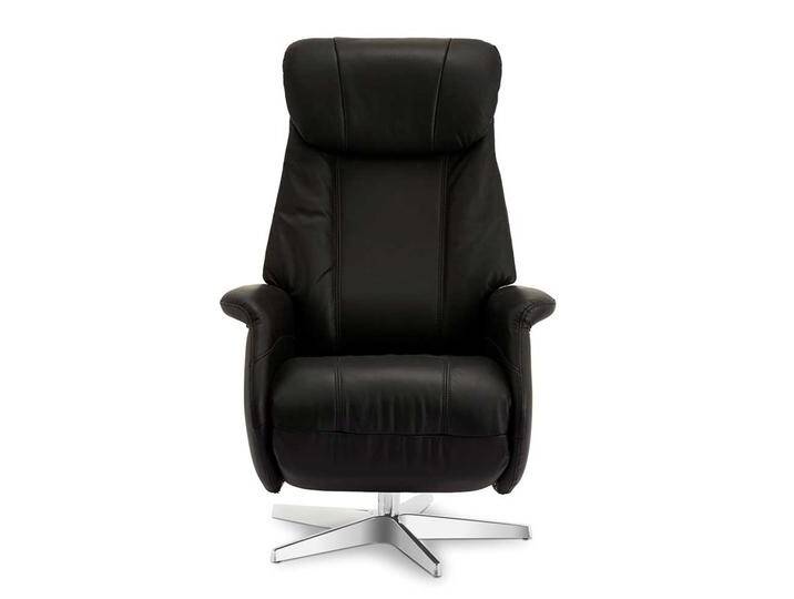 Drehbarer Relaxsessel in Schwarz Armlehnen von Pharao24.de