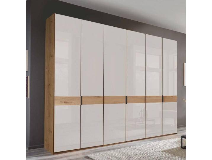 Drehtürenschrank Garderobenschrank in modernem Design mit Metallgriffen von Pharao24.de