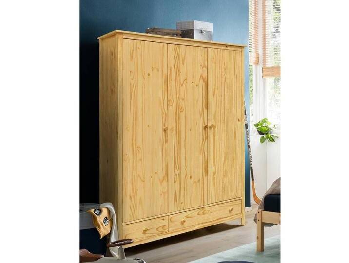 Drehtürenschrank Kiefer Kleiderschrank im Landhausstil 3 türig von Pharao24.de