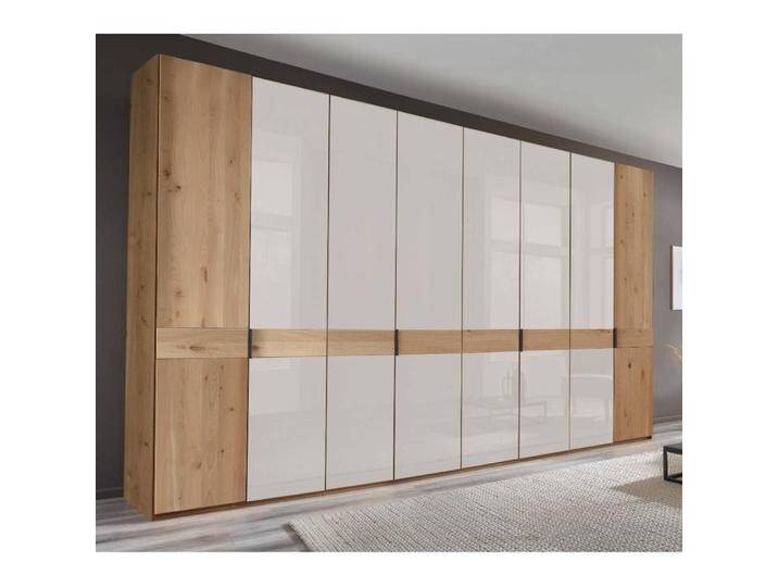 Drehtürenschrank Kleiderschrank in Eiche Bianco und Weiß Drehtürenschrank Kleiderschrank in Eiche Bianco und Weiß von Pharao24.de