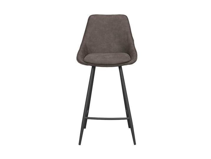 Dunkelgraue Barhocker mit Schalensitz 67 cm Sitzhöhe (2er Set) von Pharao24.de