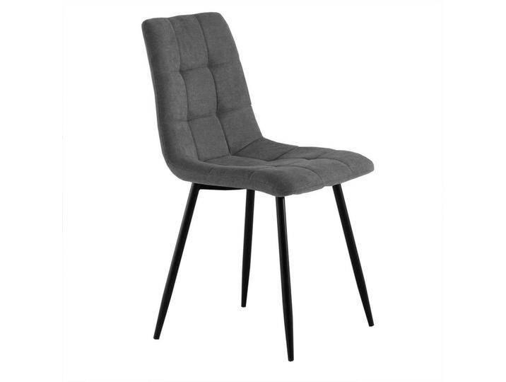 Dunkelgraue Polsterstühle in modernem Design 45 cm breit (4er Set) von Pharao24.de