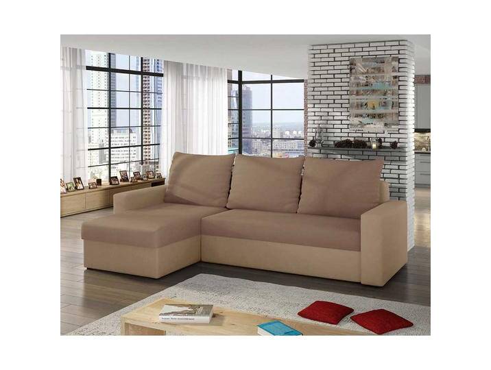Ecksofa Schlafsofa in modernem Design aus Velours von Pharao24.de