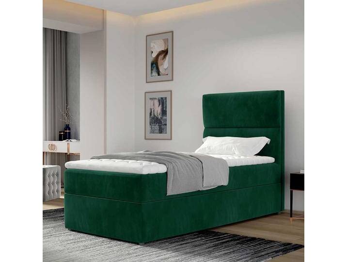 Einzelbett Boxbett in Dunkelgrün Liegefläche 90x200 cm von Pharao24.de