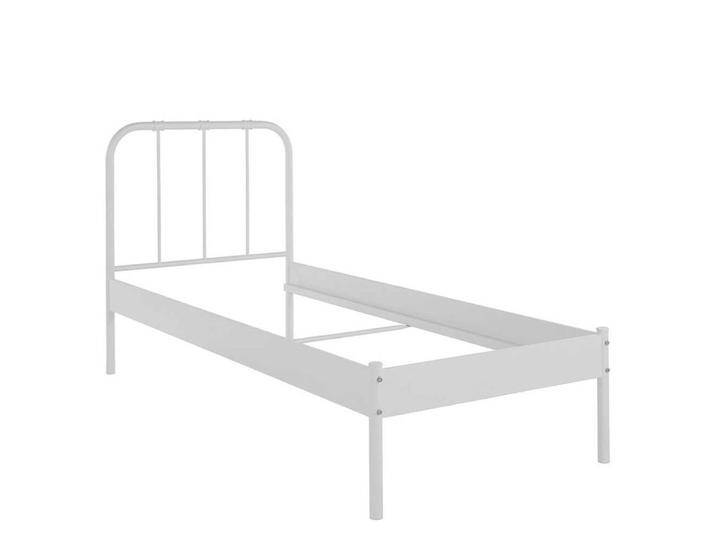Einzelbett Einzelbettgestell in Weiß Liegefläche 90x200 cm von Pharao24.de