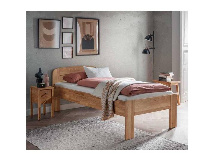 Einzelbett Massivholzbett aus Wildeiche Massivholz im Landhausstil Einzelbett Massivholzbett aus Wildeiche Massivholz im Landhausstil von Pharao24.de