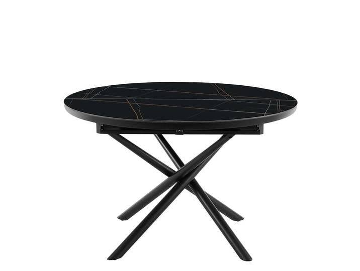 Esstisch in Marmor Optik einer Einlegeplatte von Pharao24.de