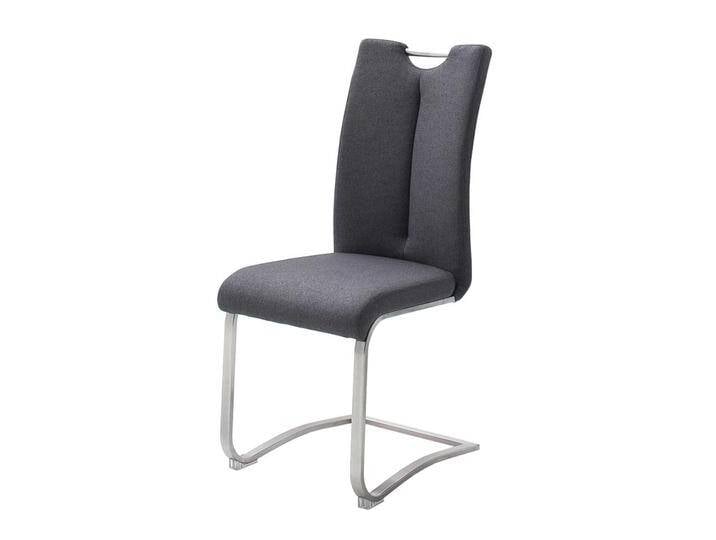 Esstischstühle in Anthrazit Webstoff hoher Lehne (2er Set) von Pharao24.de