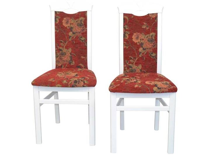 Esstischstuhl Set bunt mit Blumen Motiv hoher Lehne (2er Set) von Pharao24.de