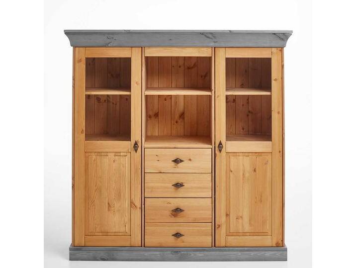 Esszimmer Highboard aus Kiefer teilmassiv 145 cm hoch von Pharao24.de