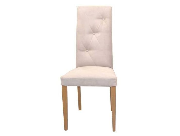 Esszimmer Hochlehner in Beige Kunstleder Eichefarben (2er Set) von Pharao24.de