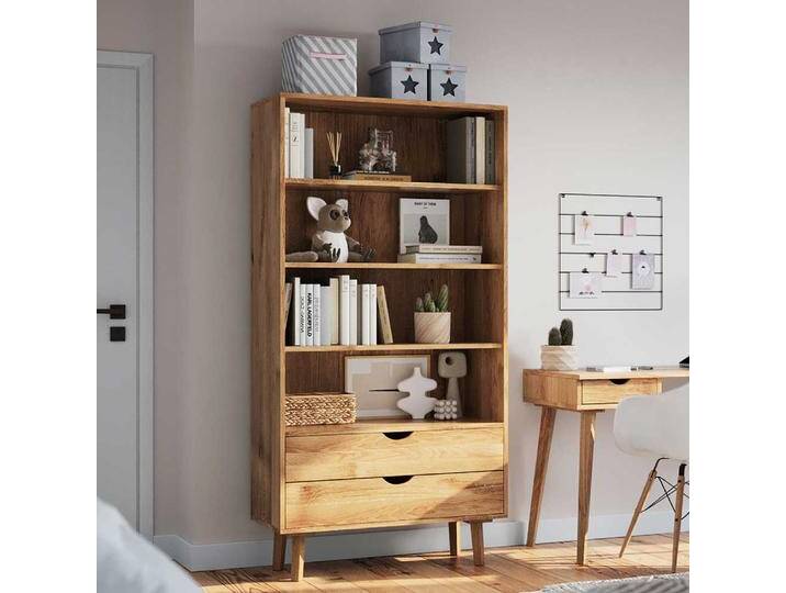 Esszimmer Regal Regal aus Wildeiche Massivholz 90 cm breit von Pharao24.de