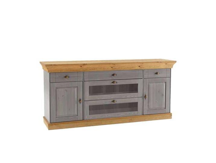 Esszimmer Sideboard in Grau Holz Kiefer teilmassiv von Pharao24.de