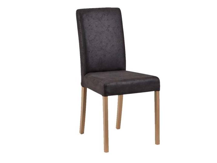 Esszimmerstuhl, Anthrazit, 44x56x91 cm, Microfaser & Buche Massivholz, Gepolstert, Modern von Pharao24.de