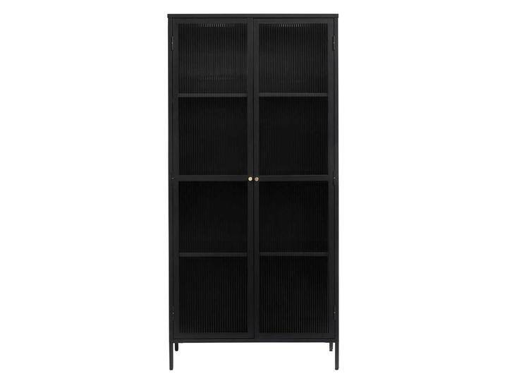 Esszimmer Vitrinenschrank im Industrie und Loft Stil zwei Glastüren von Pharao24.de