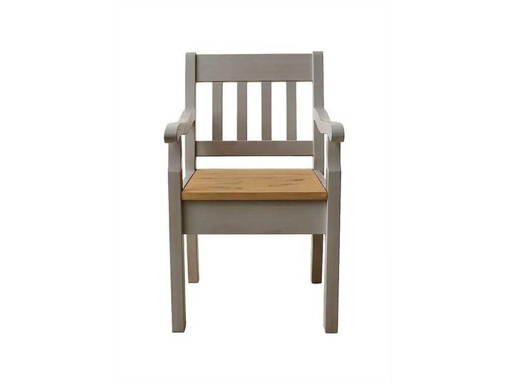 Esszimmersessel in Grau Kiefer Massivholz von Pharao24.de