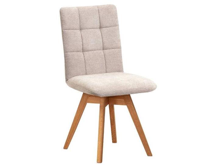 Esszimmerstuhl Polsterstuhl Esszimmer in Beige aus Flockstoff (2er Set) von Pharao24.de