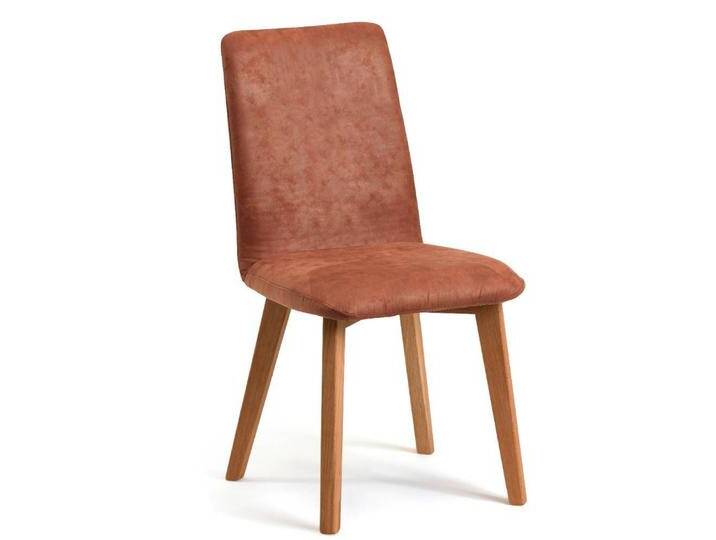 Esszimmerstuhl Polsterstuhl Esszimmer in Cognac Braun aus Microfaser (2er Set) von Pharao24.de