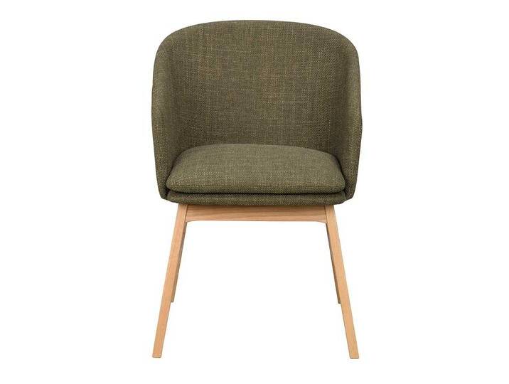 Esszimmerstuhl Set, Dunkelgrün, 57x62x80 cm, Webstoff & Eiche Massivholz, Mit Armlehnen, Skandinavisch von Pharao24.de