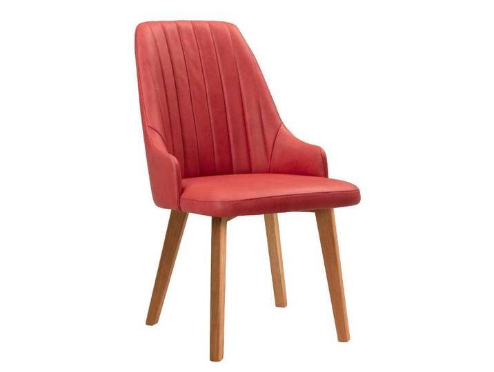 Esszimmerstuhl Stuhl Esszimmer in Rot mit gepolsterter Rückenlehne (2er Set) von Pharao24.de