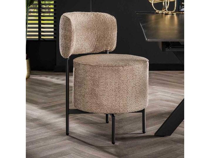 Esszimmerstuhl aus Boucle Beige von Pharao24.de