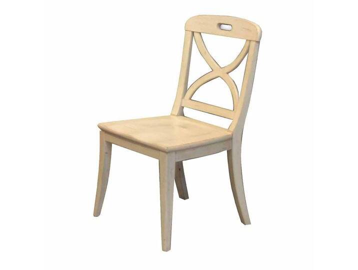 Esszimmerstuhl in Creme Holz massiv (2er Set) von Pharao24.de