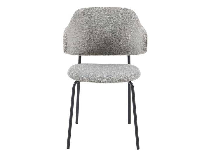 Esszimmerstuhl mit Armlehnen Boucle Stoff (2er Set) von Pharao24.de