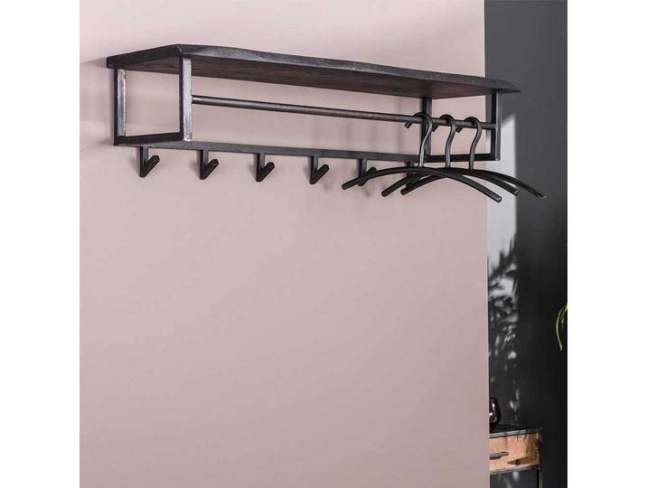 Factory Hängegarderobe aus Akazie Massivholz Metall Factory Hängegarderobe aus Akazie Massivholz Metall von Pharao24.de