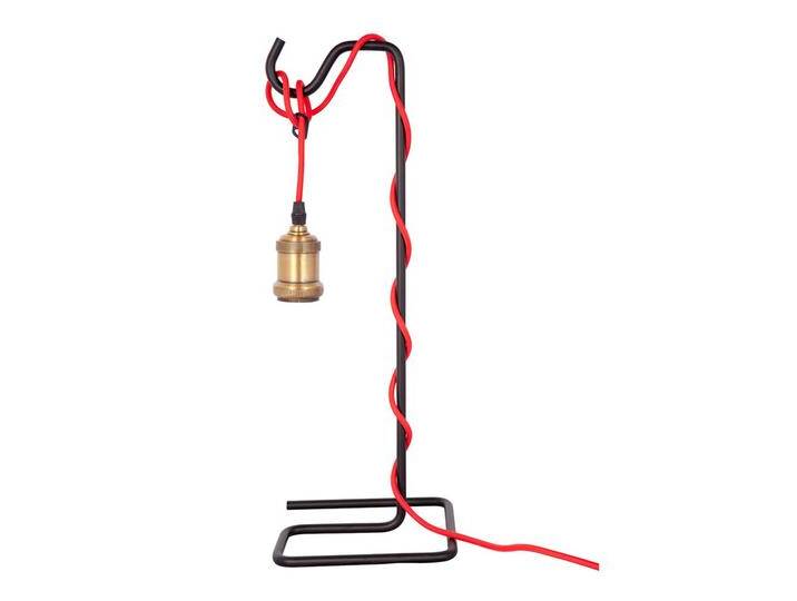 Factory Style Tischleuchte in Rot und Schwarz Eisen Factory Style Tischleuchte in Rot und Schwarz Eisen von Pharao24.de