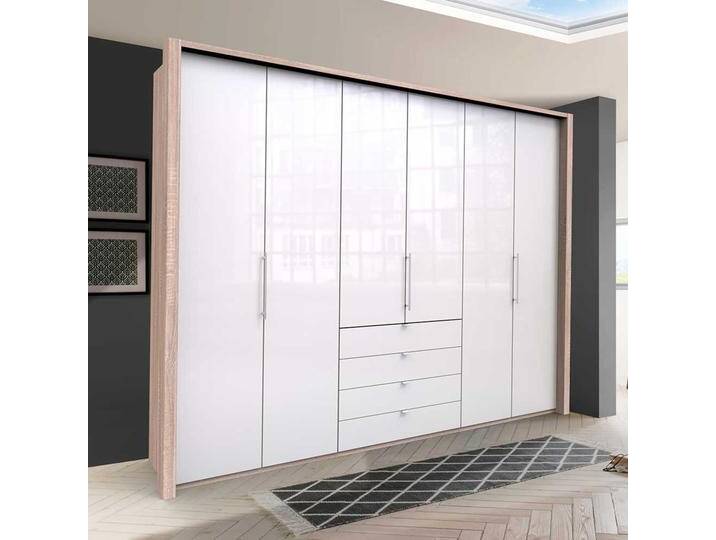 Falttüren Kleiderschrank mit vier Schubladen Made in Germany von Pharao24.de