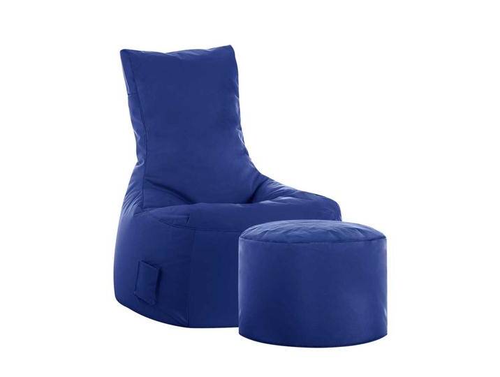 Fernseh Sitzsack in Blau Fußhocker Fernseh Sitzsack in Blau Fußhocker von Pharao24.de